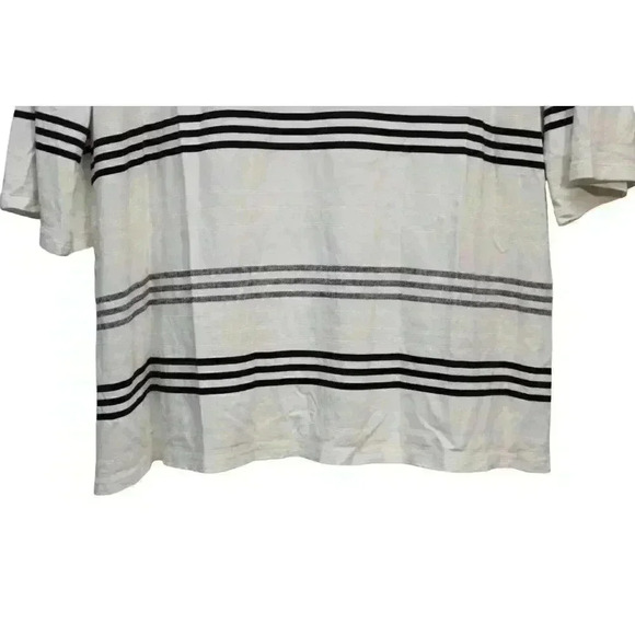 J Jill Wearever Collection Blouse Size Medium Striped Lagenlook Tunic 3/4 Sleeve - Picture 11 of 12
